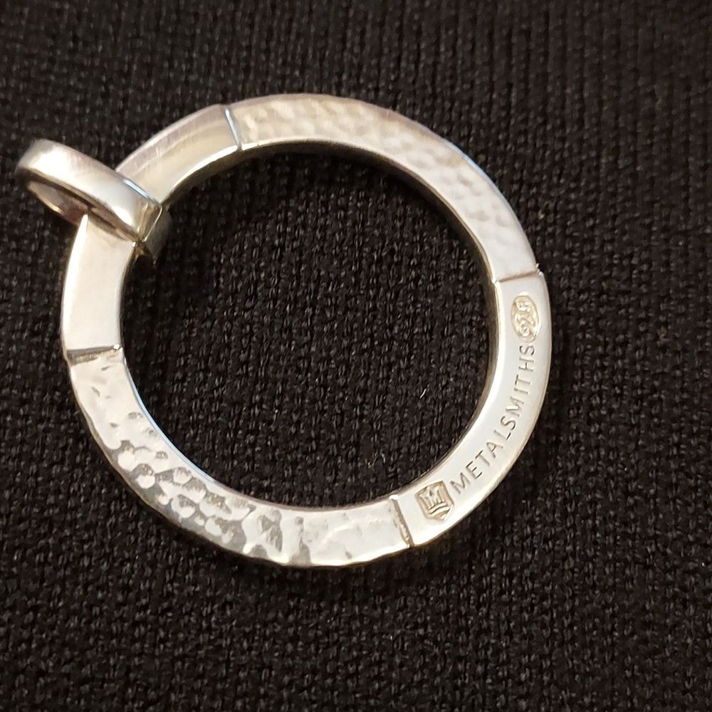 Sterling Silver Circle Pendent By Metalsmiths Ste… - image 2